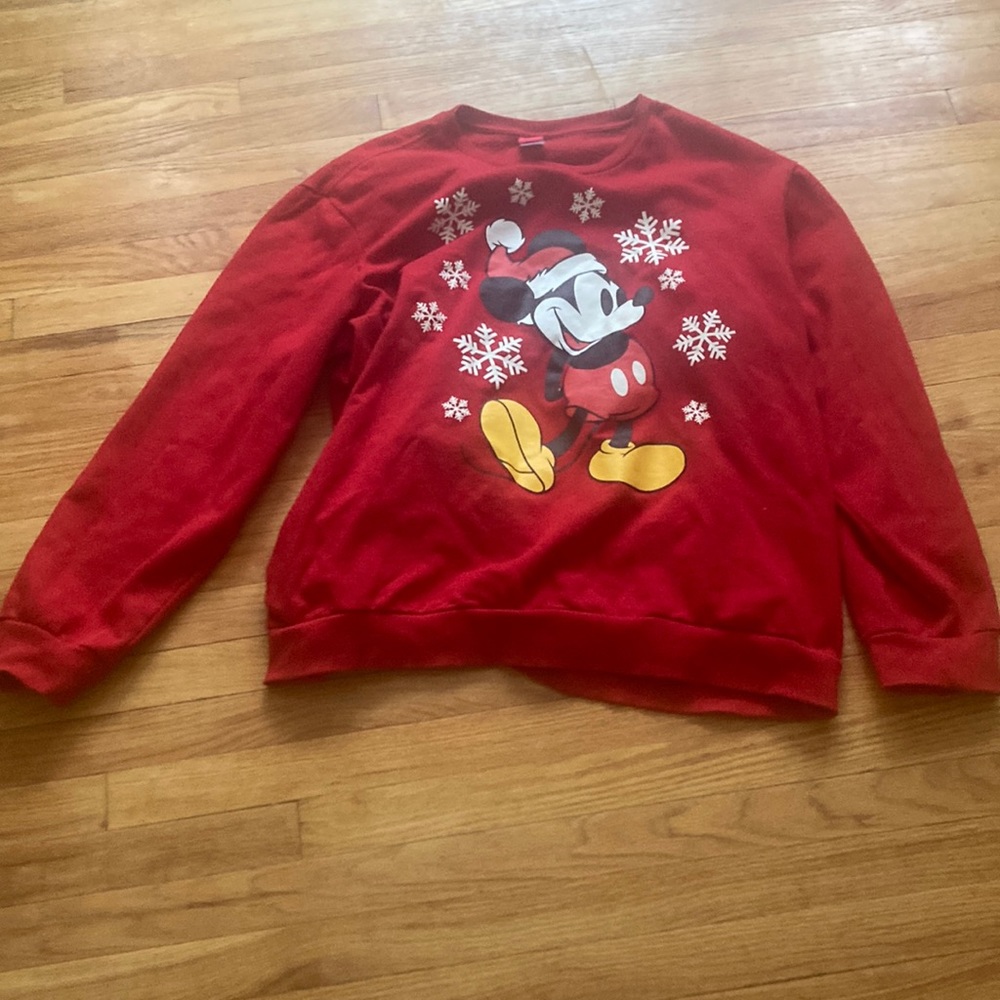 Disney Mickey Mouse Santa Winter Sweatshirt